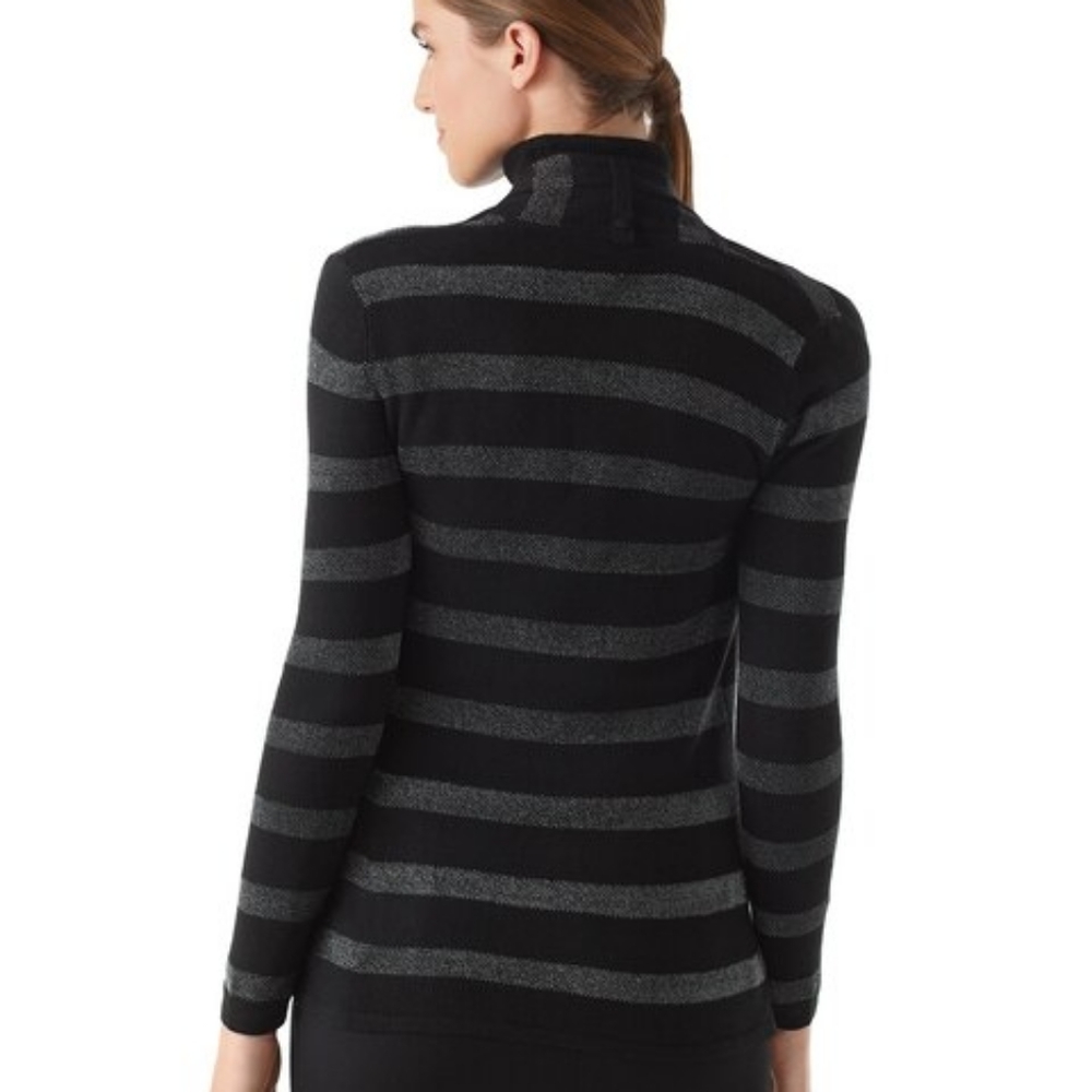 White House Black Market Cardigan Women Size XS Shimmer Stripe Open Front - Picture 5 of 11